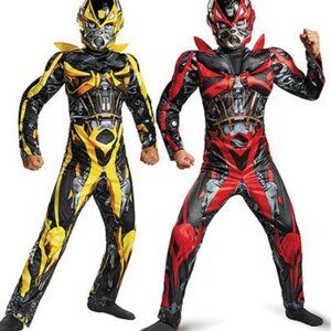 LICENSED TRANSFORMERS REVERSIBLE BUMBLE BEE STINGER JUMPSUIT SIZE L (10-12)